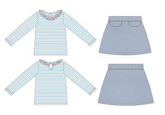 LIBERTY QUILTED SKIRT SET