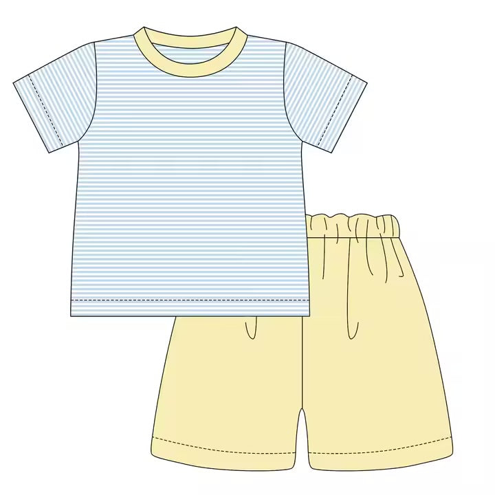 Yellow and Blue Stripe