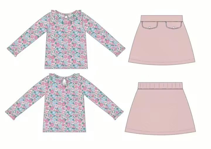 LIBERTY QUILTED SKIRT SET