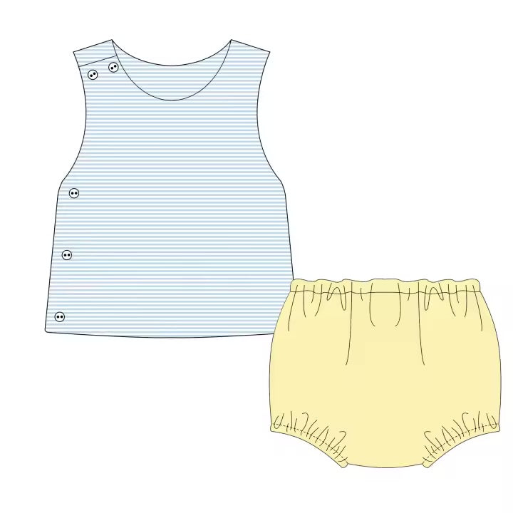 Yellow and Blue Stripe